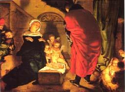"Natività" di Claesz Aert (Leida - Olanda - 1498-1564) - cm. 45x58 - al Louvre dal 1925 "Natività" di Claesz Aert (Leida - Olanda - 1498-1564) - cm. 45x58 - al Louvre dal 1925